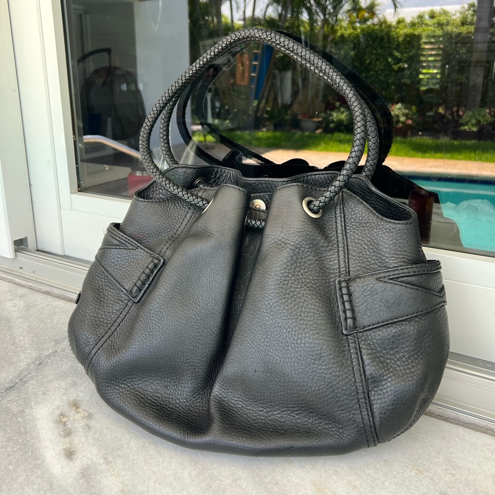 Cole Haan Pebbled Leather Shoulder Bag, Black